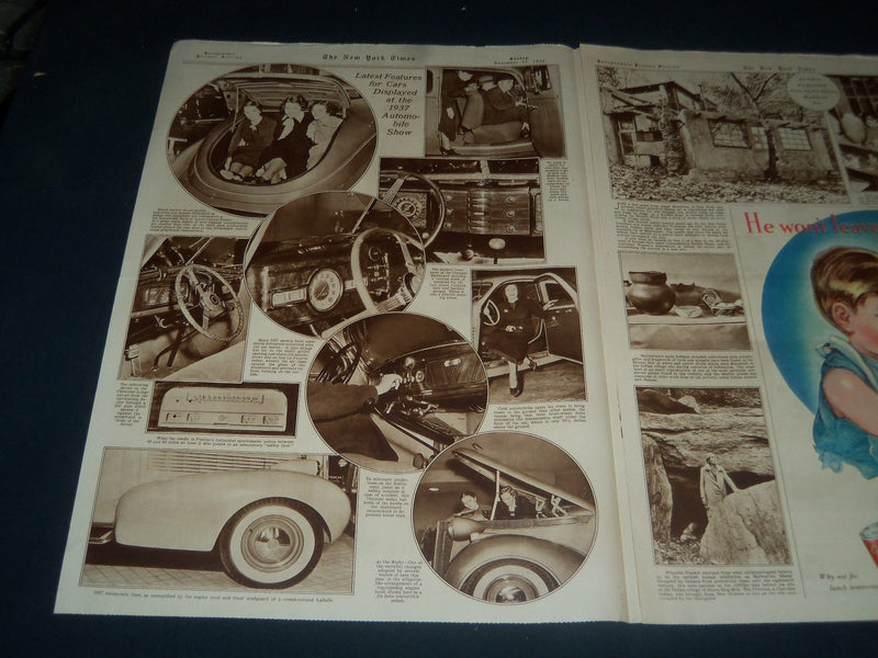 1936 NOVEMBER 15 NEW YORK TIMES PICTURE SECTION - KINGS - PRESIDENTS - NT 7368