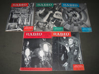 1942-1944 RADIO MAGAZINE LOT OF 5 ISSUES - NICE COVERS - O 2685