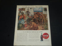 1945 APRIL 7 COLLIER'S MAGAZINE - COCA-COLA AD ON BACK COVER - SP 7828