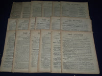 1894 THE ACADEMY WEEKLY REVIEW OF LITERATURE LOT OF 51 ISSUES - LONDON - O 4