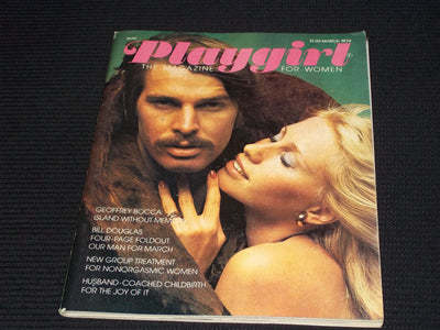 1974 MARCH PLAYGIRL MAGAZINE - NICE CENTERFOLD NICE FRONT COVER - E 16783