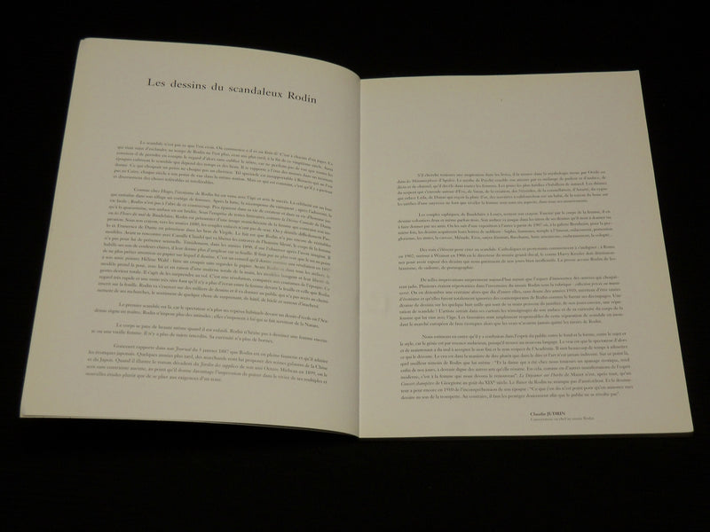 2003 RODIN AQUARELLES ET DESSINS EROTIQUES SOFTCOVER BOOK - R 715W