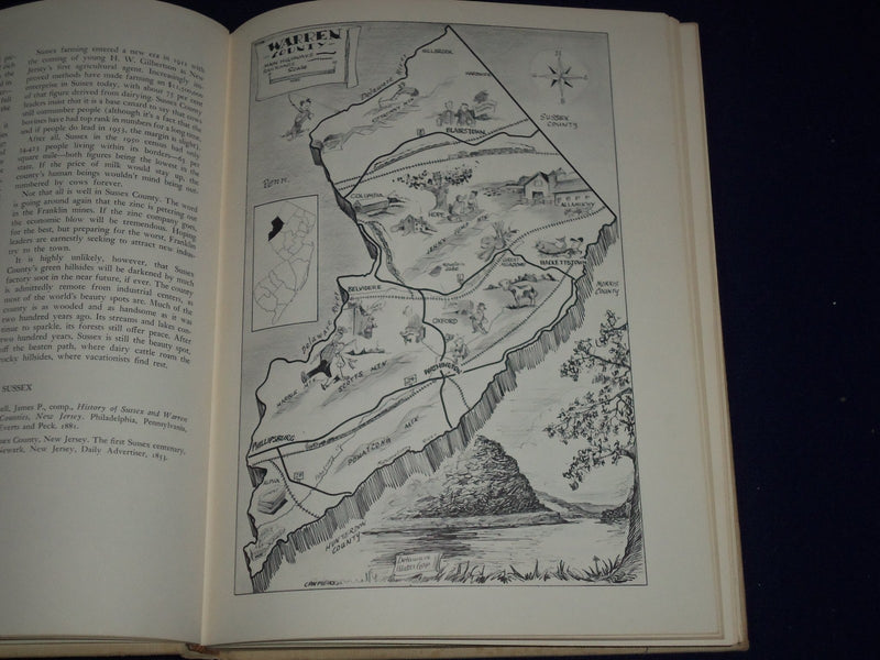 1953 THIS IS NEW JERSEY FROM HIGH POINT TO CAPE MAY BOOK BY CUNNINGHAM- KD 3740