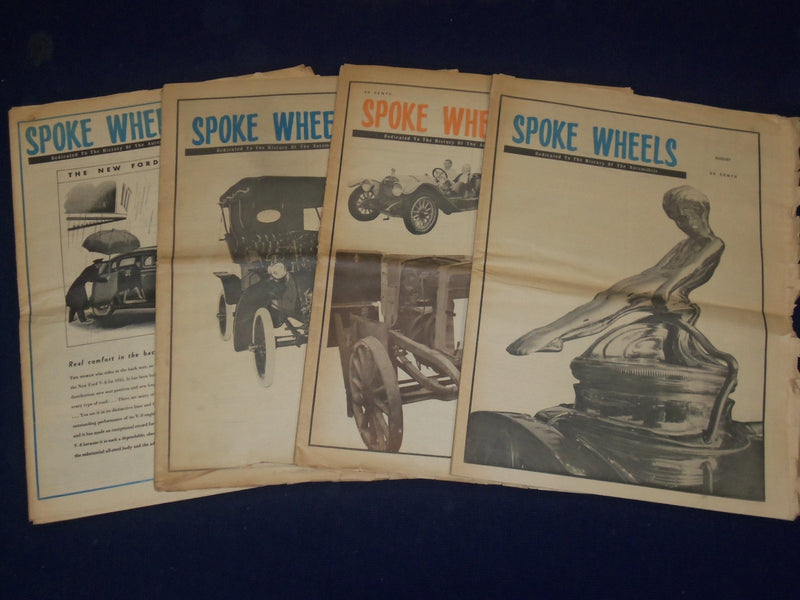 1966-1970 SPOKE WHEELS CAR NEWSPAPER LOT 45 ISSUES - TEXAS - PHOTOS - NP 1811