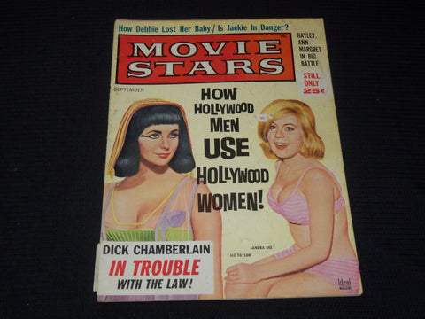 1963 SEPTEMBER MOVIE STARS MAGAZINE - LIZ TAYLOR & SANDRA DEE COVER - E 16257