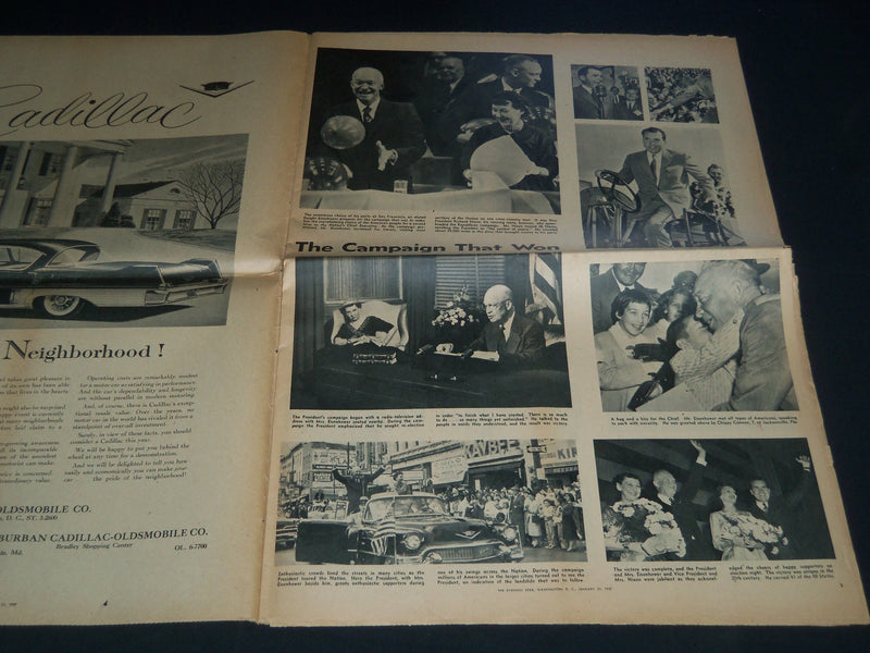 1957 JAN 21 WASHINGTON EVENING STAR NEWSPAPER - INAUGURAL SOUVENIR SECT- NP 3762