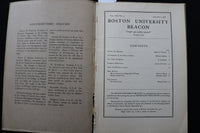 1928 JANUARY BOSTON UNIVERSITY BEACON - SAMUEL WAXMAN - LOT OF 2 - K 2215