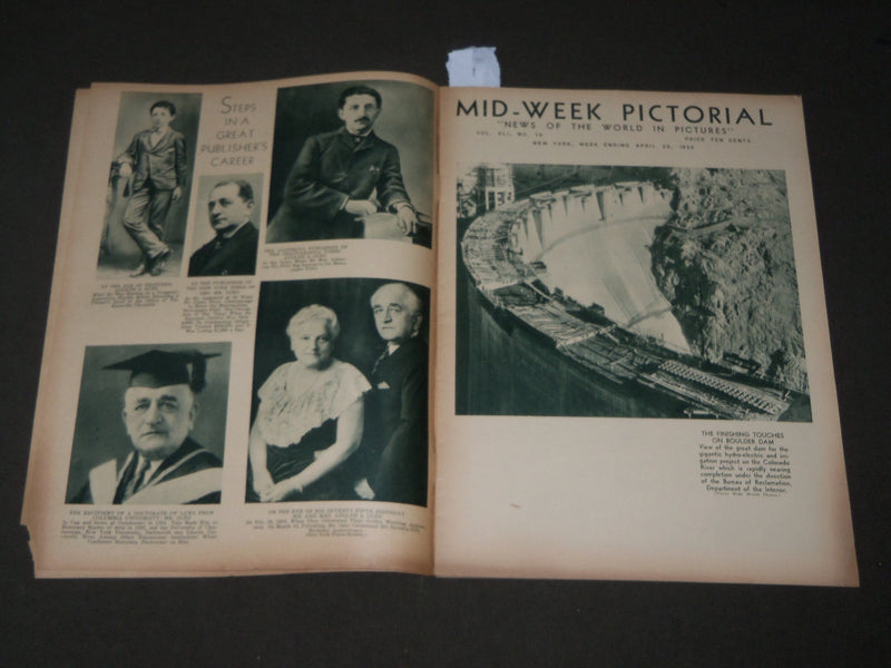 1935 APRIL 20 MID-WEEK PICTORIAL MAGAZINE SECTION - ADOLPH S. OCHS- J 3222