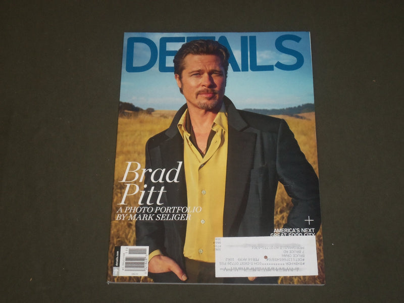 2014 NOVEMBER DETAILS MAGAZINE - BRAD PITT COVER - B 1674