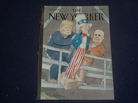 2019 OCTOBER 7 THE NEW YORKER MAGAZINE-TRUMP/GIULIANI ILLUSTRATED COVER- NY 2348