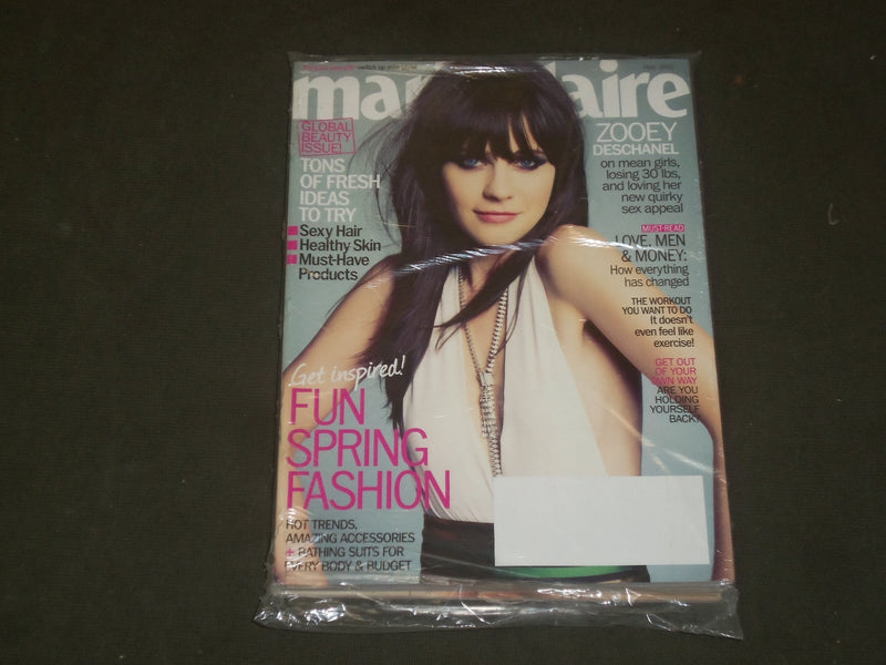 2012 MAY MARIE CLAIRE MAGAZINE - ZOOEY DESCHANEL & SALMA HAYEK COVERS - B 3341