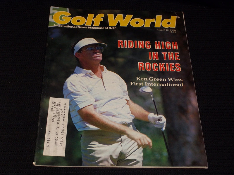 1986 AUGUST 22 GOLF WORLD MAGAZINE - KEN GREEN FRONT COVER - E 5547A