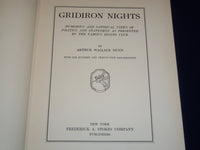 1915 GRIDIRON NIGHTS BY ARTHUR WALLACE DUNN BOOK - NICE ILLUSTRATIONS - KD 910H