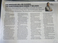 2012 NOVEMBER 2 THE STAR-LEDGER NEWSPAPER - WE WILL COME BACK - NP 2450