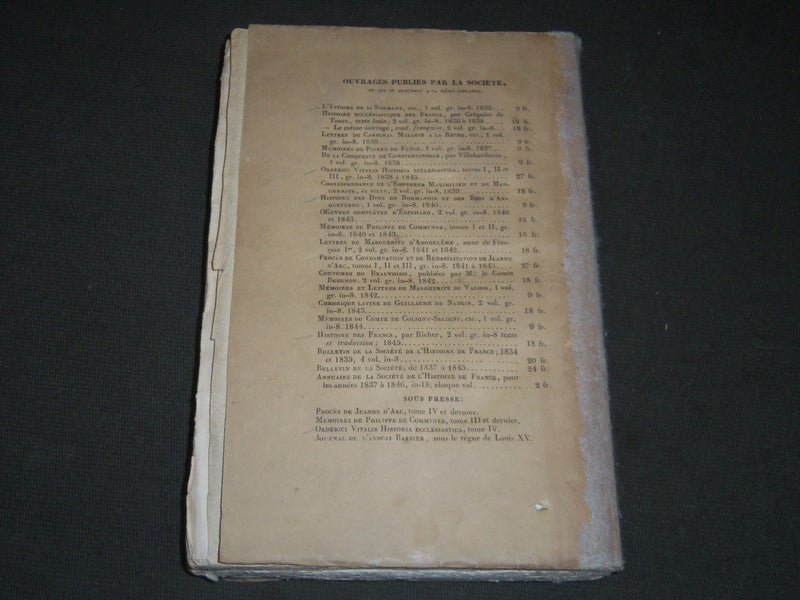 1845 RICHER HISTOIRE DE SON TEMPS BY J. GUADET FRENCH TOME DEUXIEME - KD 36