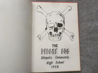 1958 THE PIRATE LOG ILLIOPOLIS HIGH SCHOOL YEARBOOK - ILLIOPOLIS, IL - YB 3347