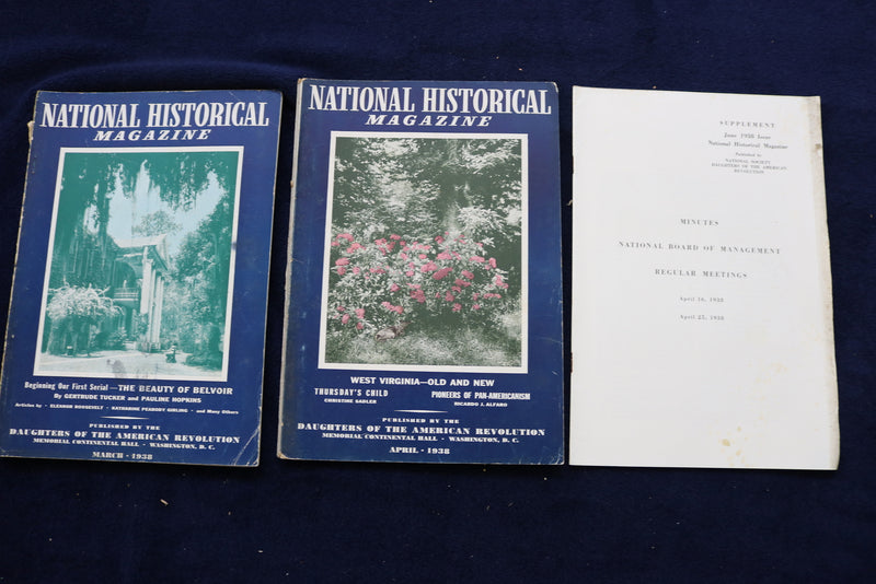 1936-1941 DAUGHTERS OF THE AMERICAN REVOLUTION MAGAZINE - LOT OF 21 - O 3372