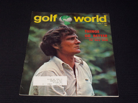 1977 MARCH 11 GOLF WORLD MAGAZINE - GARY KOCH FRONT COVER - E 6574