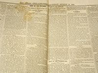 1863 AUGUST 13 THE PHILADELPHIA PRESS NEWSPAPER - MEADE AND LEE ESCAPE - NP 9001
