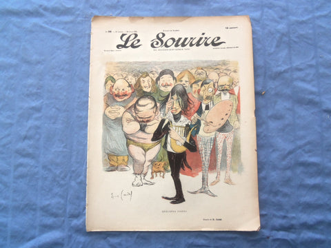 1901 JUNE 29 LE SOURIRE MAGAZINE - ILLUSTRATED COMEDY - FRENCH TEXT - SP 4864Q