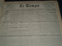 1932 JANUARY-MARCH LE TEMPS FRENCH NEWSPAPER BOUND VOLUME - VB 6