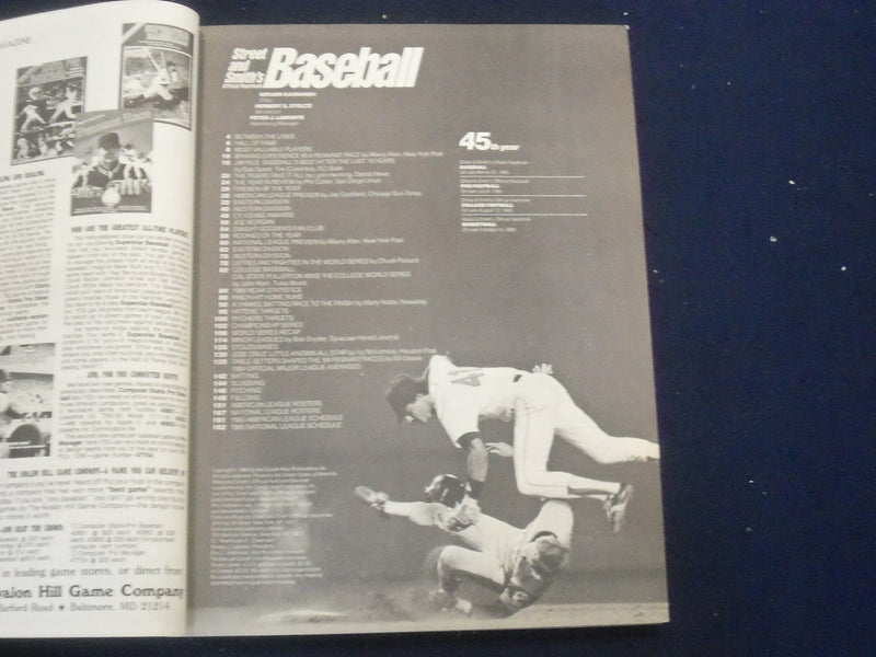 1985 STREET AND SMITH'S BASEBALL MAGAZINE - DETROIT TIGERS COVER - ST 6918