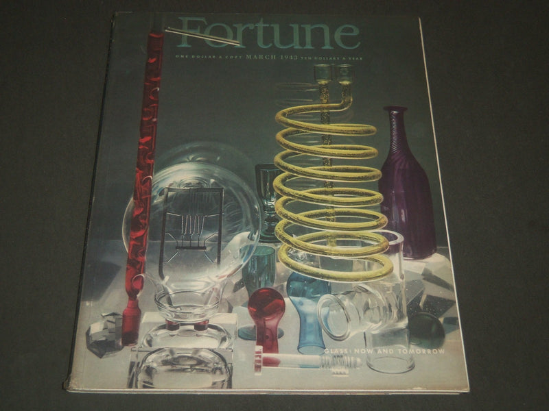 1943 MARCH FORTUNE MAGAZINE - GREAT COVER & ADS - F 124
