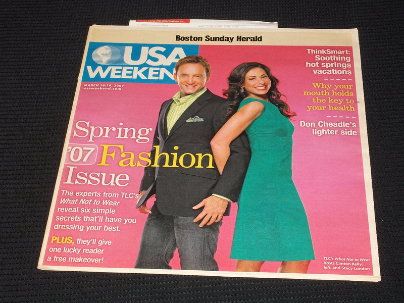 2007 MARCH 16 BOSTON SUNDAY HERALD USA MAGAZINE - KELLY & LONDON - E 5253