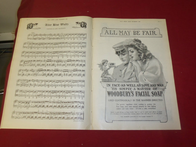 1905 JULY MEN AND WOMEN MAGAZINE - NICE ILLUSTRATED COVER - B 6187