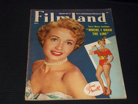 1954 NOVEMBER FILMLAND MAGAZINE - TERRY MOORE FRONT COVER - E 15255