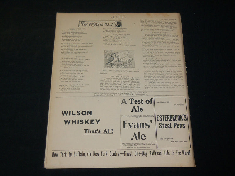 1905 JANUARY 12 LIFE MAGAZINE - REMINGTON - JAMES M. FLAGG ILLUS. - B 4589W