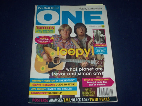 1990 NOV 24 NUMBER ONE MAGAZINE - TREVOR & SIMON - WHITNEY HOUSTON - J 939