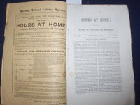 1868 JAN-SEP-NOV HOURS AT HOME MONTHLY MAGAZINE - LOT OF 3 - J 9796
