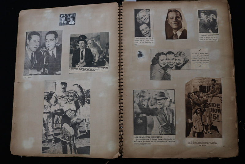 1930'S MOVIE STARS SCRAPBOOK - PAUL MUNI - JAMES CAGNEY - ERROL FLYNN - E 24939