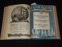 1924 APRIL 12-SEPTEMBER 15 FORBES MAGAZINE BOUND VOLUME - NICE ADS - R 10G