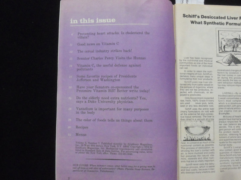 1974 JULY & OCTOBER NATURE'S WAY MAGAZINE - LOT OF 2 - K 102