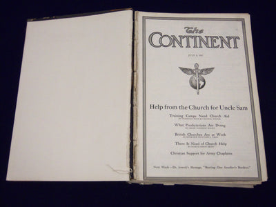 1917 JULY-DECEMBER THE CONTINENT MAGAZINE BOUND VOLUME - NICE ADS - KD 3381