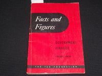 1950 FACTS AND FIGURES ON GOVERNMENT FINANCE BOOK - TAX FOUNDATION - J 9878