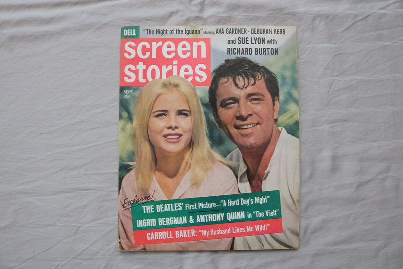 1964 SEP SCREEN STORIES MAGAZINE - RICHARD BURTON & SUE LYON COVER - E 19923