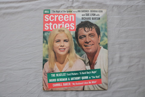 1964 SEP SCREEN STORIES MAGAZINE - RICHARD BURTON & SUE LYON COVER - E 19923