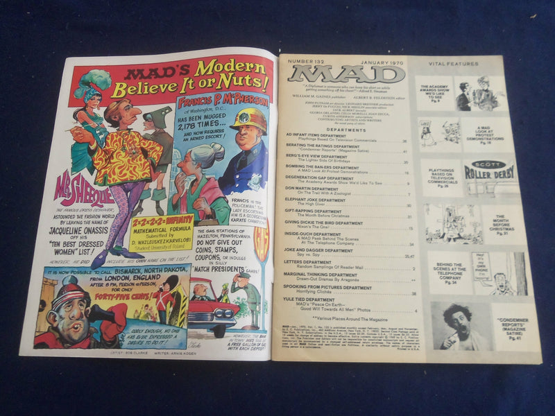 1970 JANUARY MAD MAGAZINE - GREAT COVER & CARTOONS - ST 5153Q
