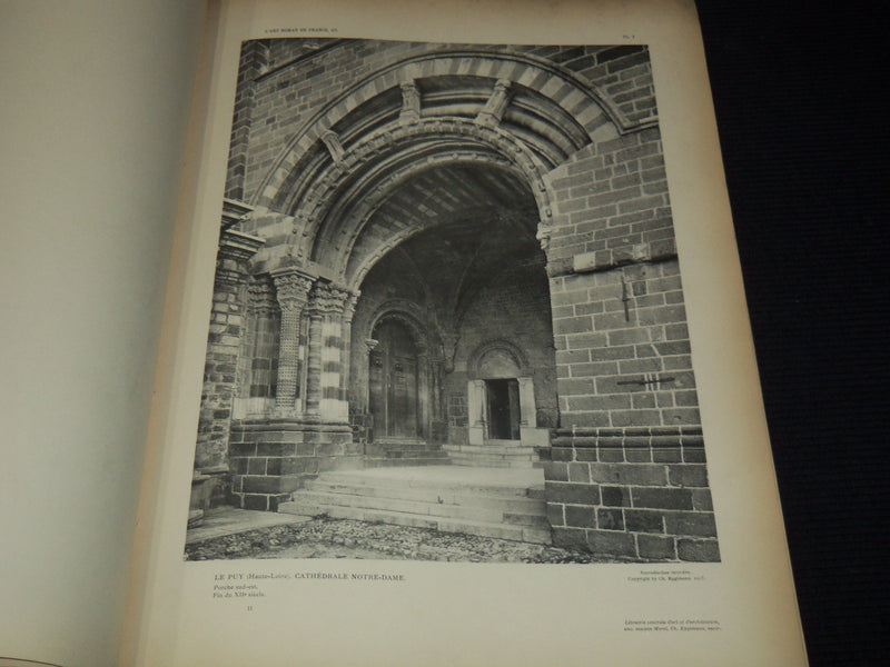 1914 L'ART ROMAN EN FRANCE L'ARCHITECTURE VOLUME - CAMILLE MARTIN - Z 228