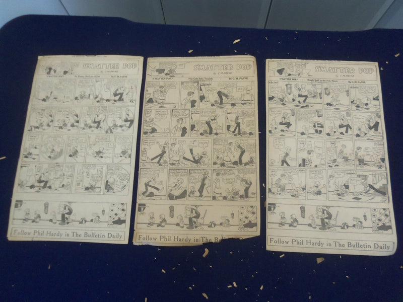 1926 S. F. BULLETIN BUTTONS AND FATTY COLOR COMICS - LOT OF 16 - NP 5208