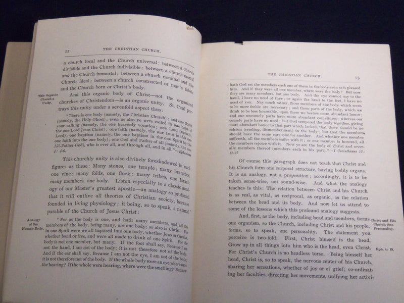 1894 THE CHRISTIAN CHURCH SERMON BY GEORGE DANA BOARDMAN - INSCRIBED - J 8860