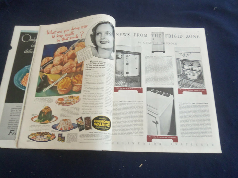 1934 MARCH DELINEATOR MAGAZINE - BEAUTIFUL COVER & ILLUSTRATIONS - ST 1240J