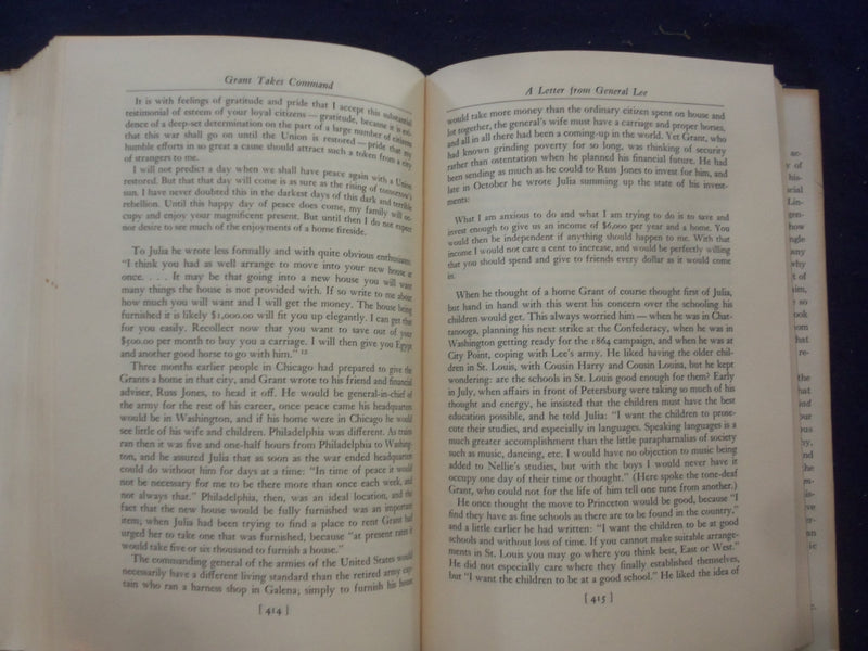 1969 GRANT TAKES COMMAND HARDCOVER BOOK BY BRUCE CATTON - KD 8263