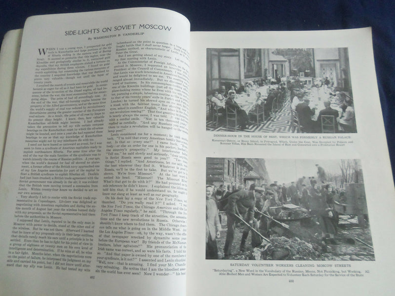 1921 MAY ASIA MAGAZINE - HATRED OF THE QUEEN - GREAT PHOTOS & STORIES - SP 1222N