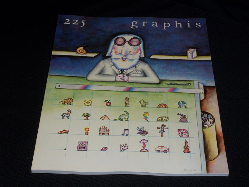 1983 #225 GRAPHIS MAGAZINE VERY NICE COVER ART & INSIDE PAGES - E 849