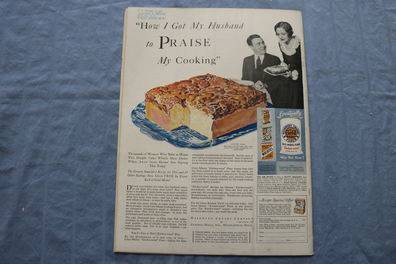 1931 OCTOBER WOMAN'S WORLD MAGAZINE - THE SMITHS COME HOME - SP 4783V