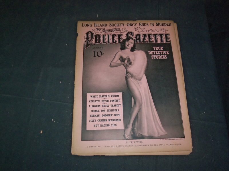 1941 AUGUST THE NATIONAL POLICE GAZETTE MAGAZINE - ALICE JEWELL - B 5886